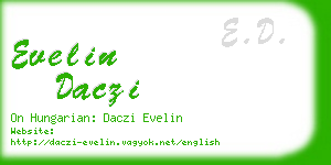 evelin daczi business card